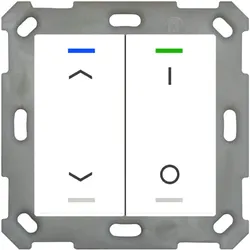 MDT technologies Taster Light 55 2-fach RGBW, reinweiß/glä BE-TAL5502.C1