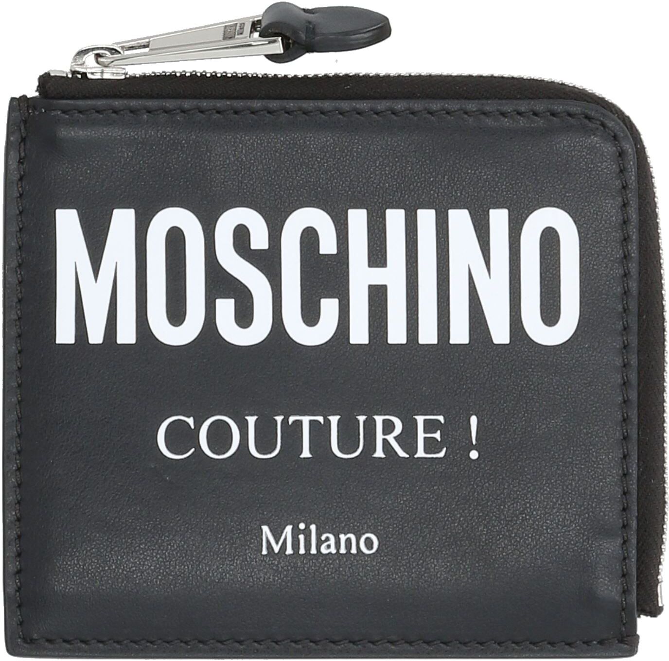 Moschino Monedero Hombre Negro -- Hombre