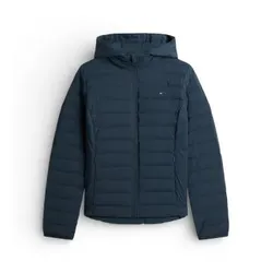 Tommy Hilfiger für Damen. WW0WW47753 Leichte, schmal geschnittene Daunenjacke in Marineblau (L), Lässig, Polyester