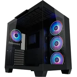 LC-Power Gaming 809B Dark Storm X (ATX, E-ATX, mATX, Mini-ITX), PC Gehäuse, Schwarz