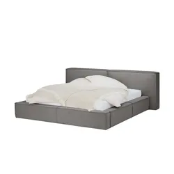 Höffner Selection Polsterbett mit Bettkasten Liora , grau , Maße (cm): B: 220 H: 85