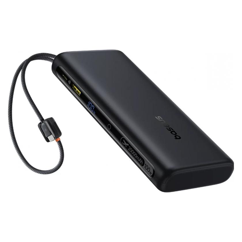 Baseus EnerFill FC41 20000 mAh 100W USB-C czarny (20000 mAh, 100 W, 18.25 Wh) (E0028N03)