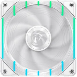 GameMax Ventilateur de boitier Tornado T12 Reverse Argb - 12cm (Blanc) (120 mm), PC Lüfter, Weiss
