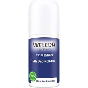 Weleda Deodorant Bio For Men, Naturkosmetik, Roller, für Herren, 24h Schutz, ohne Aluminium, 50 ml
