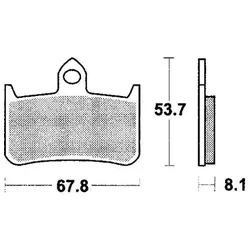 TRW Bremsbelag MCB 593 mit Zulassung