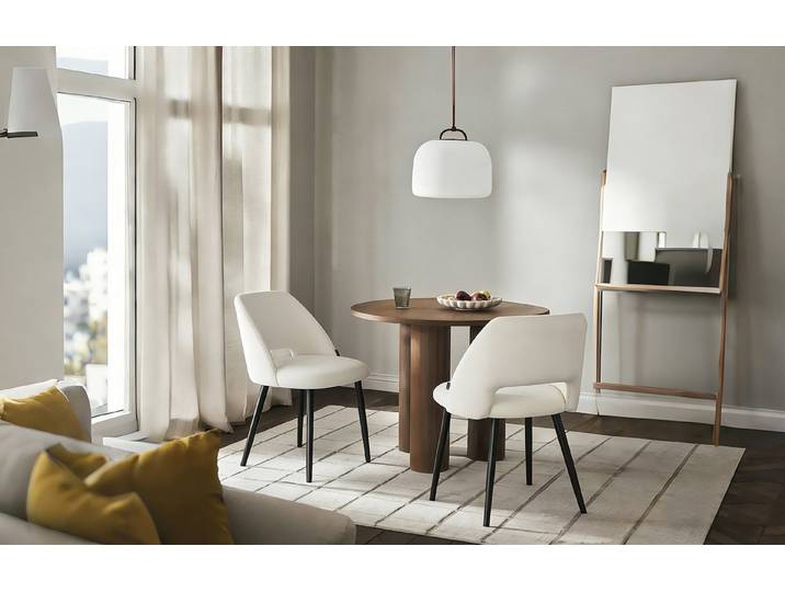 B&D home 4-Fußstuhl VICKY (2er Set, 2 St), gepolstert, Kordsamt