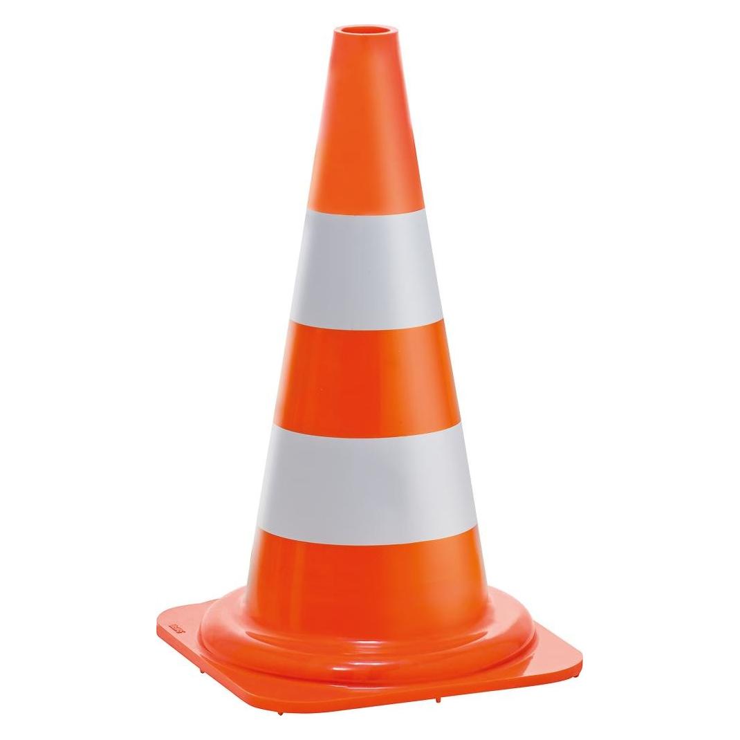 Magni Leitkegel 500mm, 2 weisse Streifen, leuchtorange (4317784040518)
