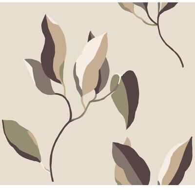 York Wallcoverings Brushwork Branches Violet Wallpaper