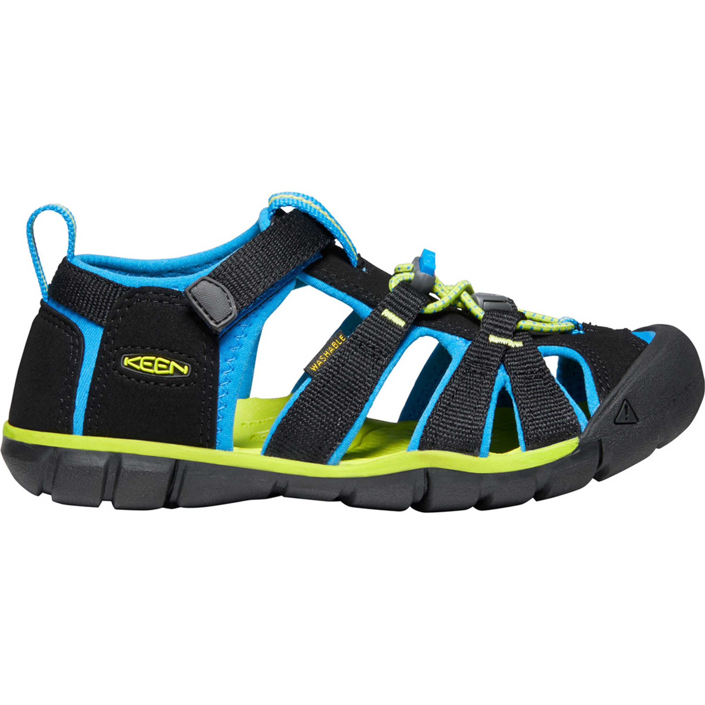 Keen Seacamp II CNX Sandale Kinder Sandalen schwarz Größe 38 Lifestyle Schnell trocknend