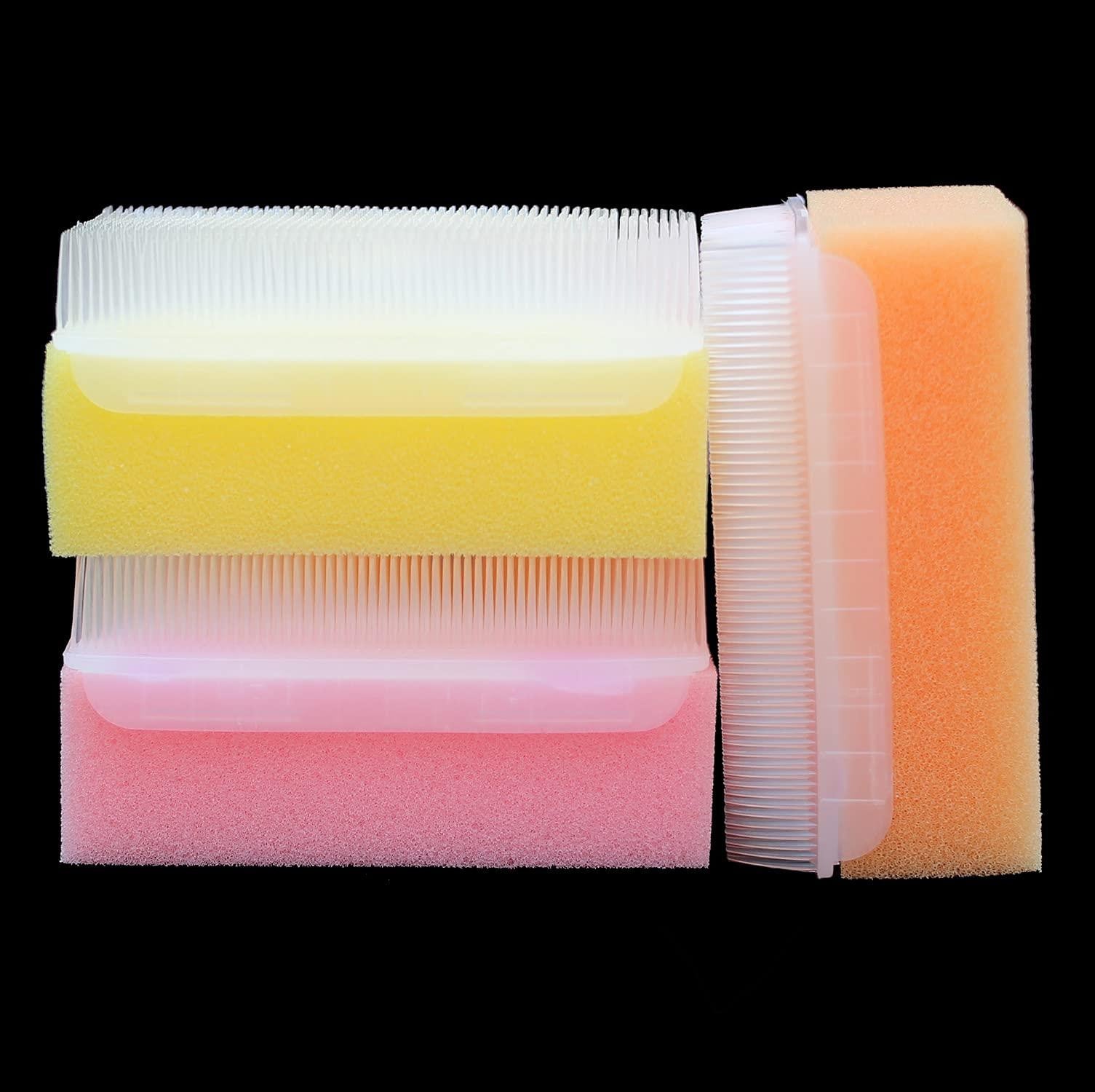 3-delige babyborstel set met hoofdmassageborstel en steriele badspons