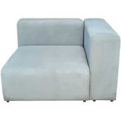 Sofa-Modul Suldal Eckelement rechts Cord Hellblau [en.casa]