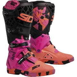 Sidi Crossair X Messy, Stiefel - Schwarz/Neon-Pink/Orange - 42 EU