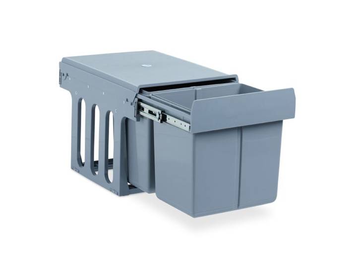 Relaxdays Inbouw prullenbak keuken 2 x 15 liter