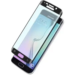 Screenguard Samsung Galaxy S6 Edge Full Screen Panzerglas Schutzfolie 2.5D 9H (Samsung Galaxy S6 Edge), Smartphone Schutzfolie, Schwarz