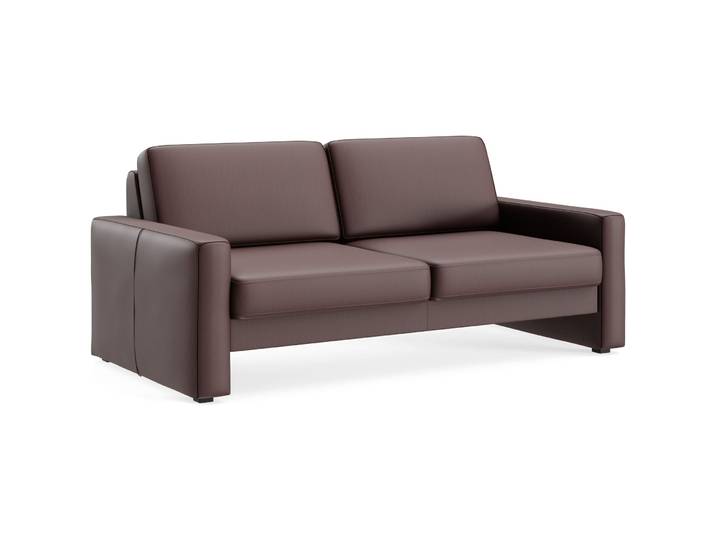 Exklusives Sofa Devin Leder kastanie B 180 cm T 90 cm - Möbel Konfigurator: Traummöbel individuell zusammenstellen - Sofa