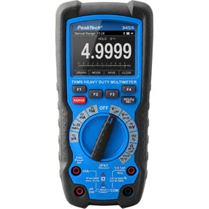 PeakTech Multimeter P 3455, digital, TRMS, CAT III 1000 V, CAT IV 600 V, 49999 Counts, Auto-Range