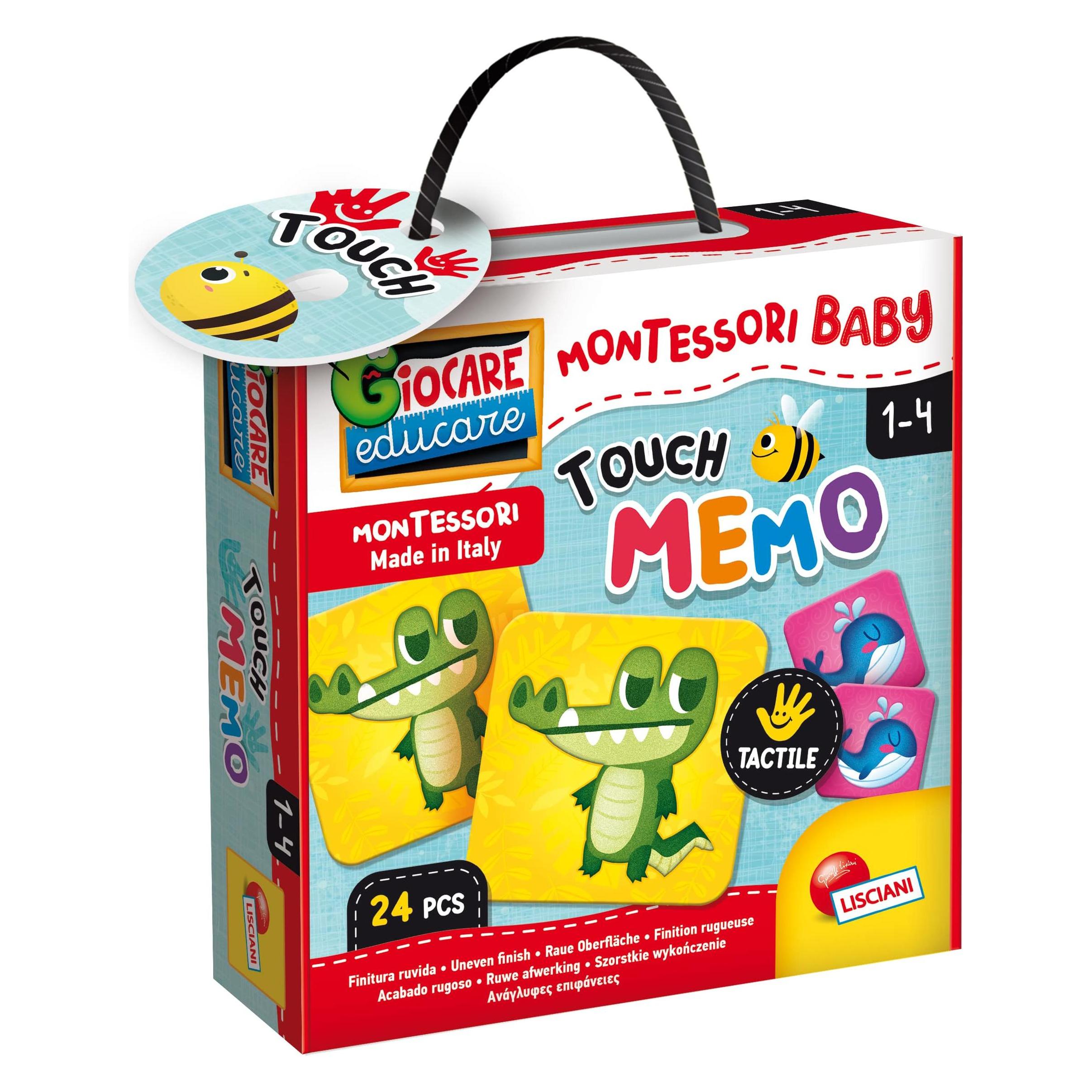 Lisciani Montessori Baby Touch - Memory-Spiel (Deutsch, Französisch, Italienisch, 1 - 4 Jahre) (92703)