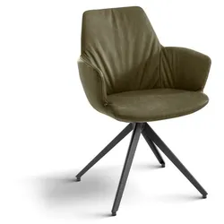 bert plantagie Stuhl Maple Leder Moss