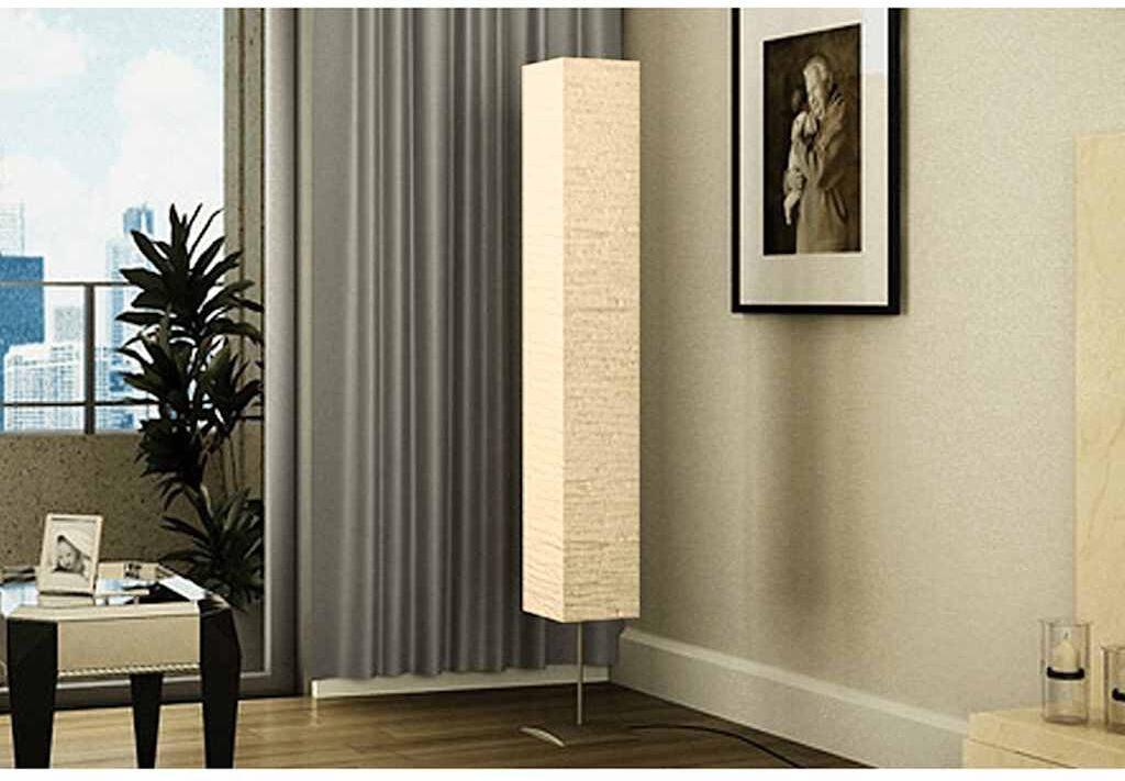 vidaXL Lámpara de pie con soporte de acero 170 cm beige Beige