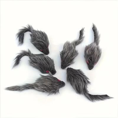 Uplift Picks Interactive Plush Mouse Cat Toys For Indoor Play 5 Pcs