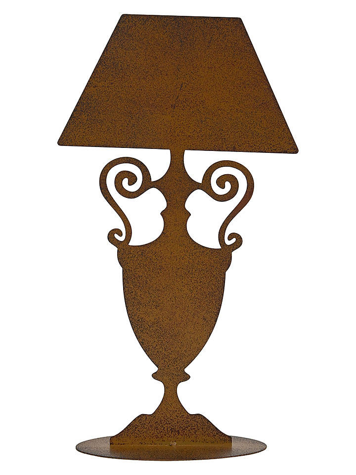 POSIWIO Dekoobjekt "Lampe" in Dunkelbraun - (H)40 cm - onesize