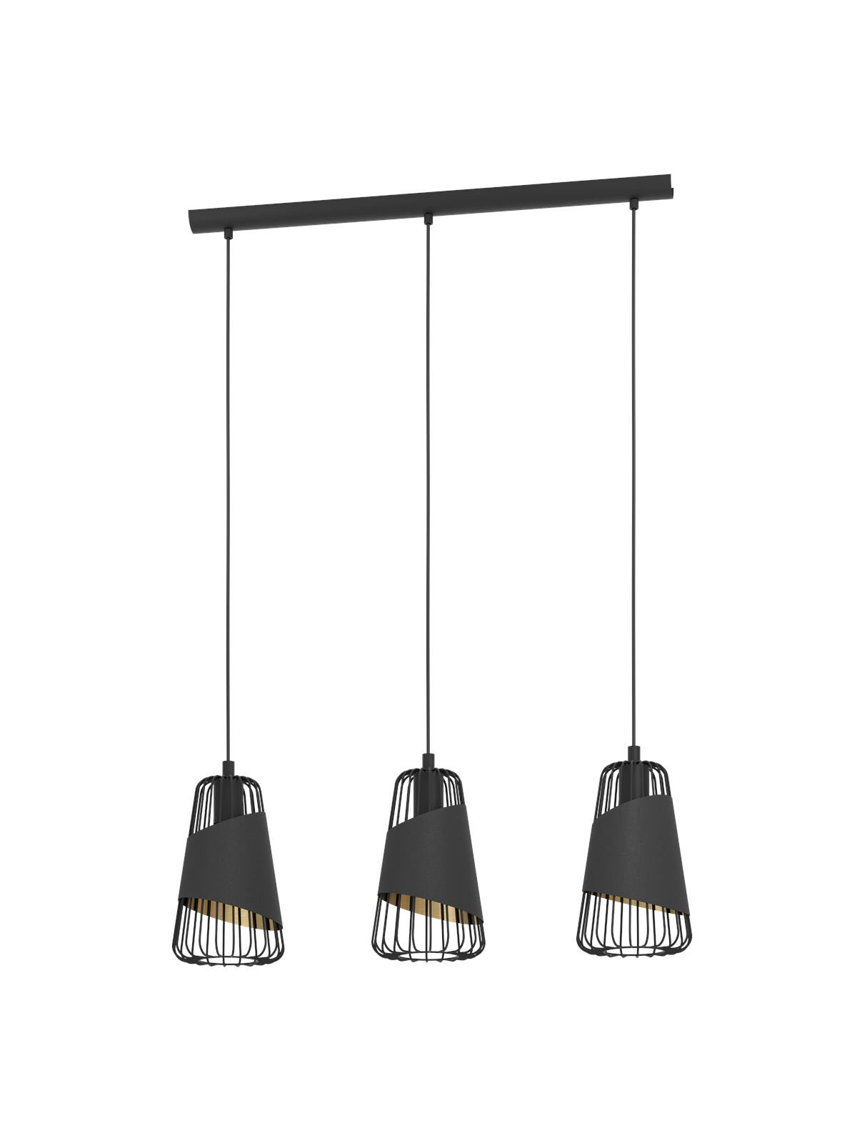 EGLO AUSTELL Hängeleuchte, schwarz, gold