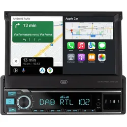 Trevi, Autoradio, MDV6390DAB DAB-Autoradio mit 7-Zoll-Touchscreen, Einzelgerät (Android Auto, Apple Carplay, MirrorLink)