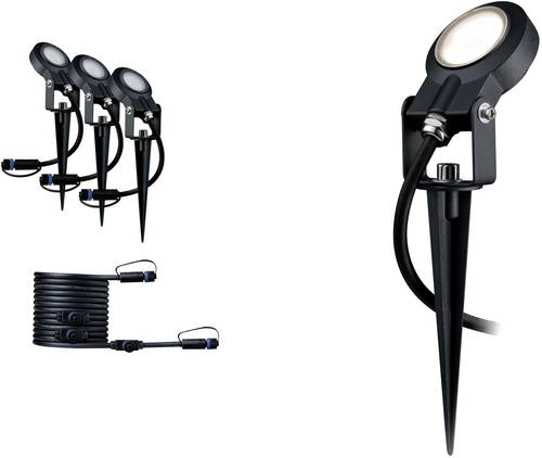 Paulmann Spot Sting Ergänzungsset IP67 93689 Beleuchtungssystem Plug & Shine LED 18W Warmweiß Anthrazit