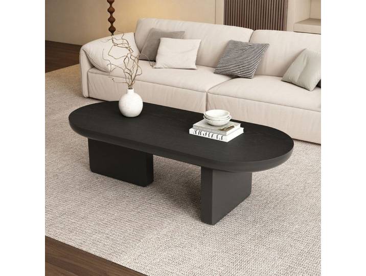 Table basse minimaliste moderne table de salon table D'appoint - 119.7x49.8x35.5cm - table de loisirs en MDF Noir