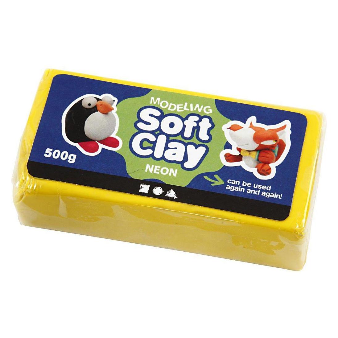 Creativ Company Zachte Klei - Geel, 500gr. (5707167875315)