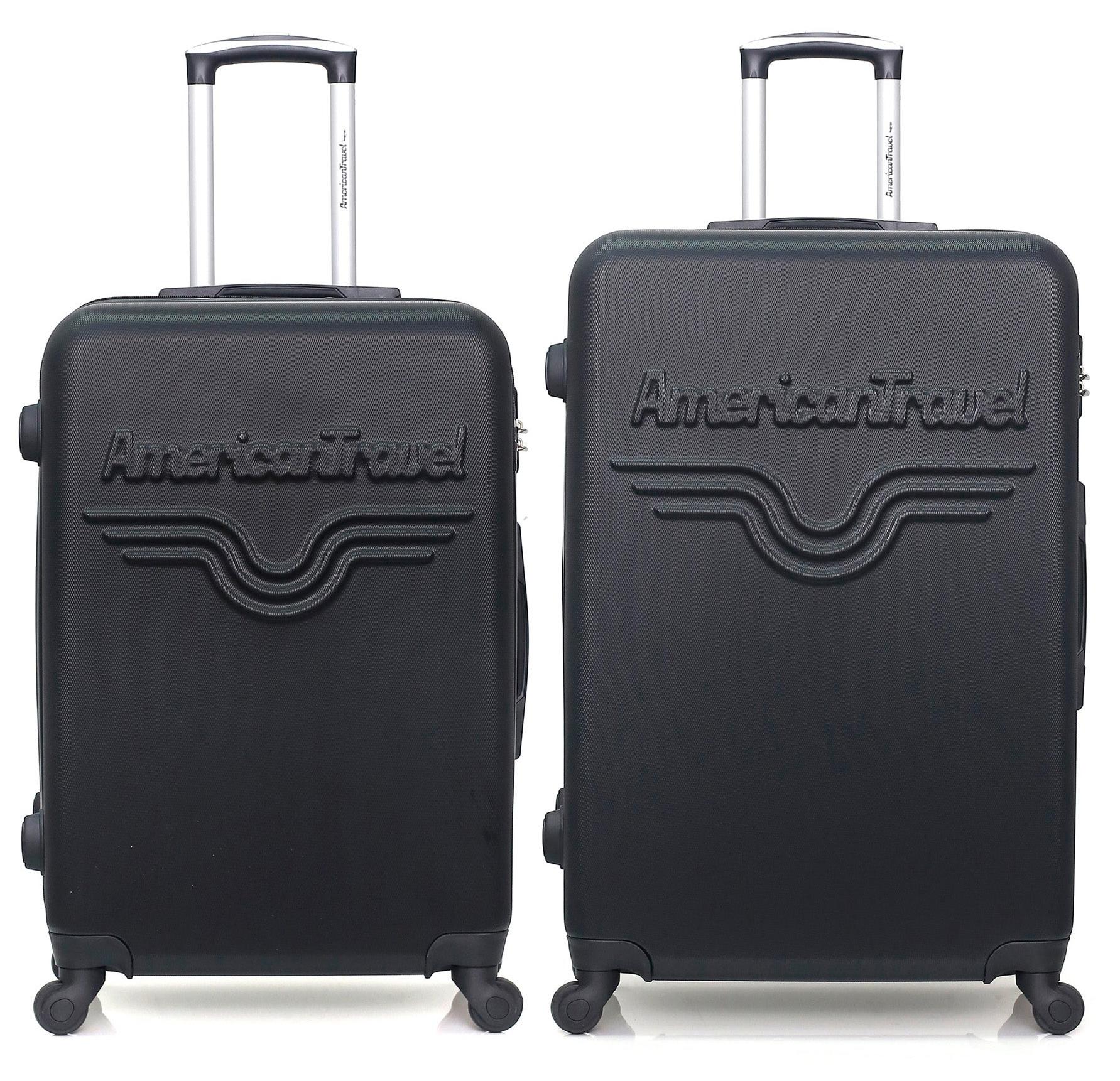 AMERICAN TRAVEL - 2er-Set - Großer Koffer und Wochenendkoffer CHELSEA