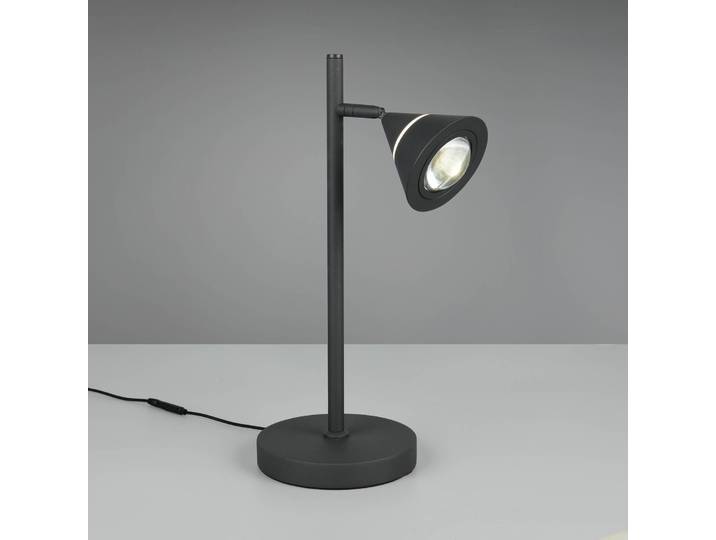 Trio Lighting LED Tischlampe Romeo, dimmbar, schwarz, für Wohn- / Esszimmer, Metall, Modern