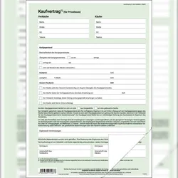 RNK Kaufvertrag für Gegenst. aller Art DIN A4 SD 2Bl