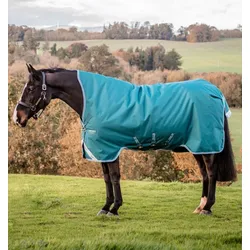Horseware Amigo Bravo 12 Wug Turnout 0g Light Highneck Storm Green / Aqua & Turquoise , Horseware Deckengröße: 160 cm / 7 ́0