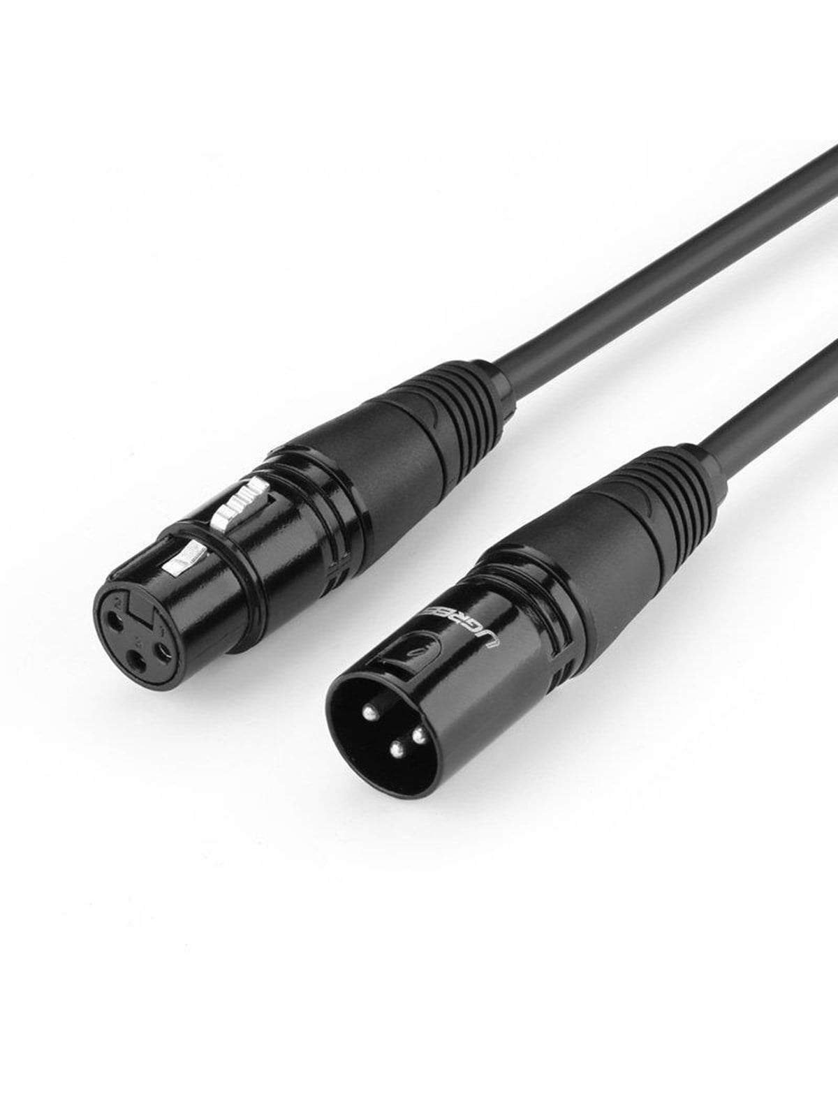 UGREEN AV130 Audio Cable XLR (female) - XLR (male) for Microphone / Amplifier - 2m - Black