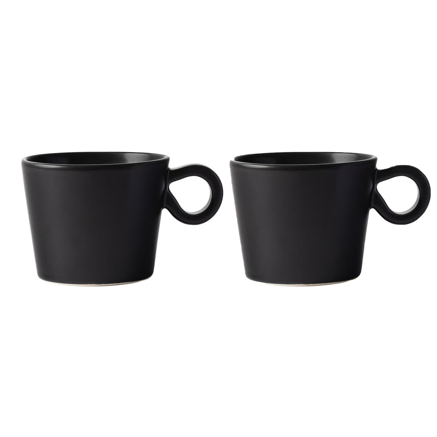 PotteryJo Daria kop met oor 2-pack Ink black