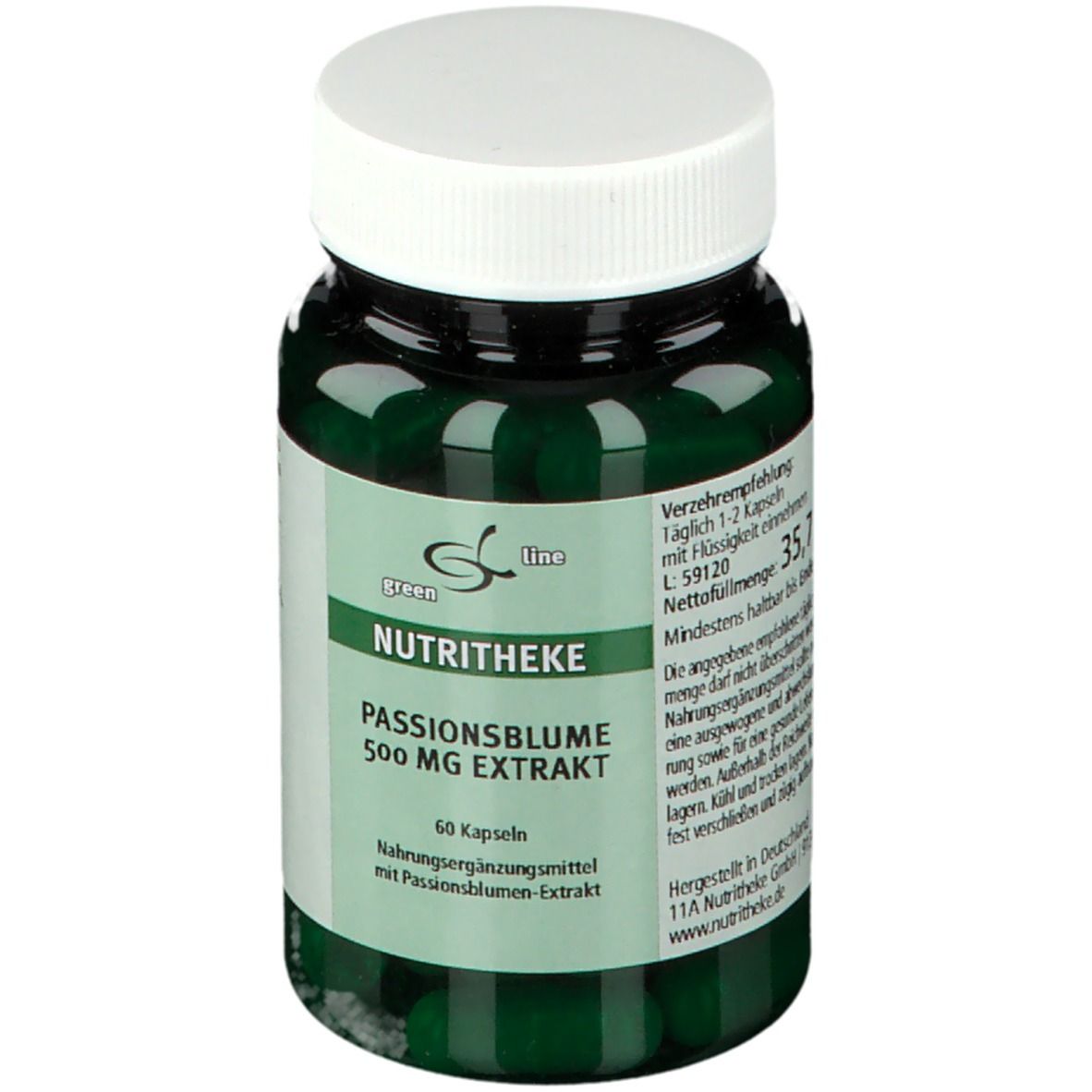 Passionsblume 500 mg Extrakt Kapseln 60 St