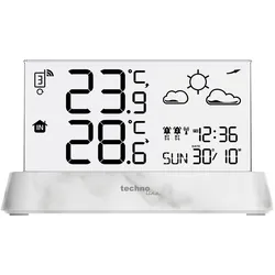 Technoline Techno Line WS6782 Funk-Thermometer Anzahl Sensoren max. 3 St., Wetterstation, Weiss