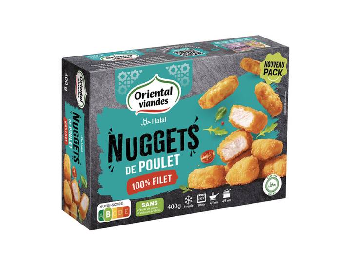 ORIENTAL VIANDES Nuggets de poulet Halal 400g