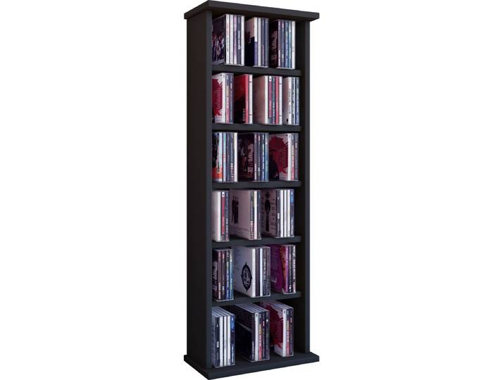 Houten CD DVD-standaard plank kabinet opslag staande plank standaard Vostan