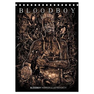BLOODBOY/ HORROR ILLUSTRATION V1 (Tischkalender 2027 DIN A5 hoch), CALVENDO Monatskalender
