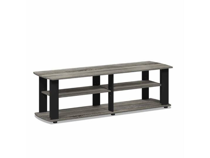 Furinno - 11191 - Nelly entertainment Center Meuble de Television Chene Francais Gris/Noir One Size