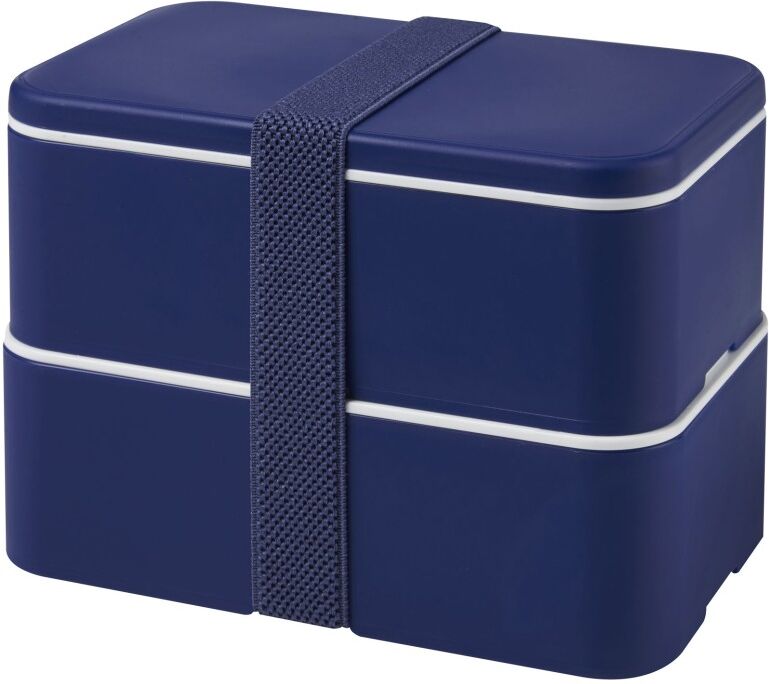 Lunch box MIYO 700+700 ml à deux blocs bleu