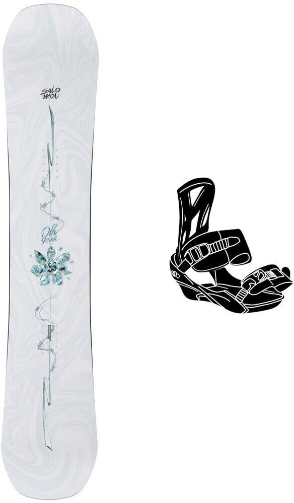 Salomon  - Pack Planche Snowboard Oh Yeah - 147 + Queen - Planche Snowboard