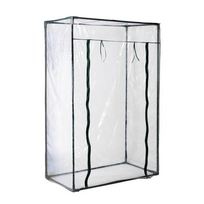 Lex Tomatengewächshaus Treibhaus Gewächshaus Metallrohre PVC Folie 100x50x150cm