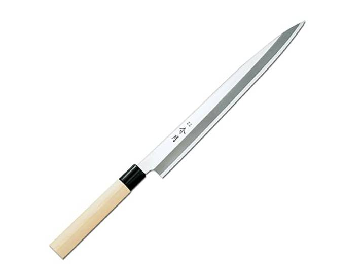 富士カトラリー(Fuji Cutlery) Japanisches Yanagiba Reigetsu Sashimi Sushi Messer Japanische Fischkochmesser Filetiermesser Küchenmesser aus Edelstahl Molybdän Vanadium (30 cm)