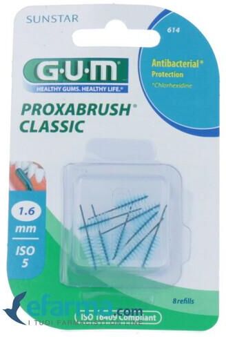 Gum Proxabrush Classic 614 Scovolino Interdentale 8 pezzi