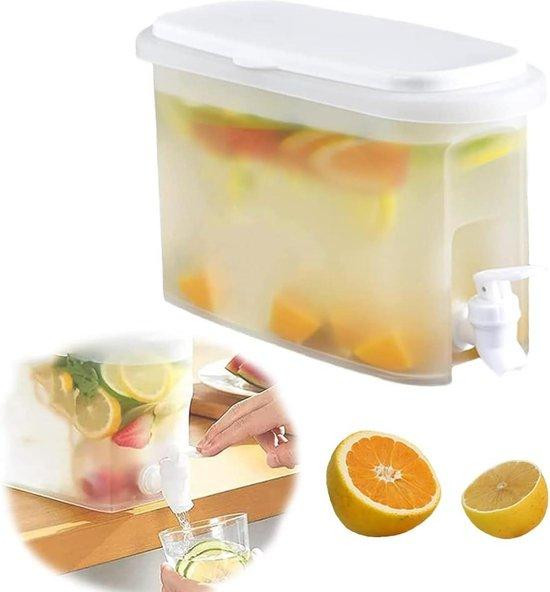 Transparante drankenautomaat van 1 liter voor ijsthee en limonade
