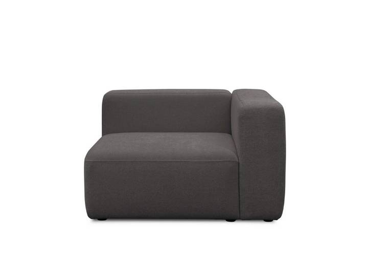 mokebo Ecksofa Sofa Module 'Cubo', in Anthrazit Bouclé, Eckteil rechts, jederzeit erweiterbar, kein Aufbau erforderlich