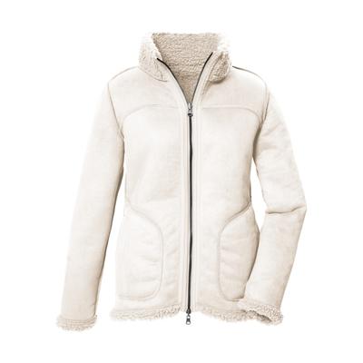 Wendejacke "GW 62 WMN JCKT", Damen, Gr. 40, beige (creme), Obermaterial: 100% Polyester, G.I.G.A. DX BY KILLTEC, Jacken, Wendbare Damenjacke in Wildlederoptik, warm, mit 4 Taschen